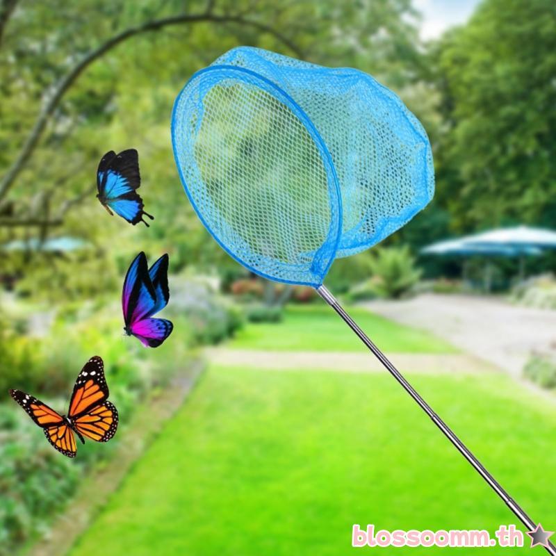 BLOSS Kids Children Fishing Net Folding Fish Landing Net for Safe Fish Catching
