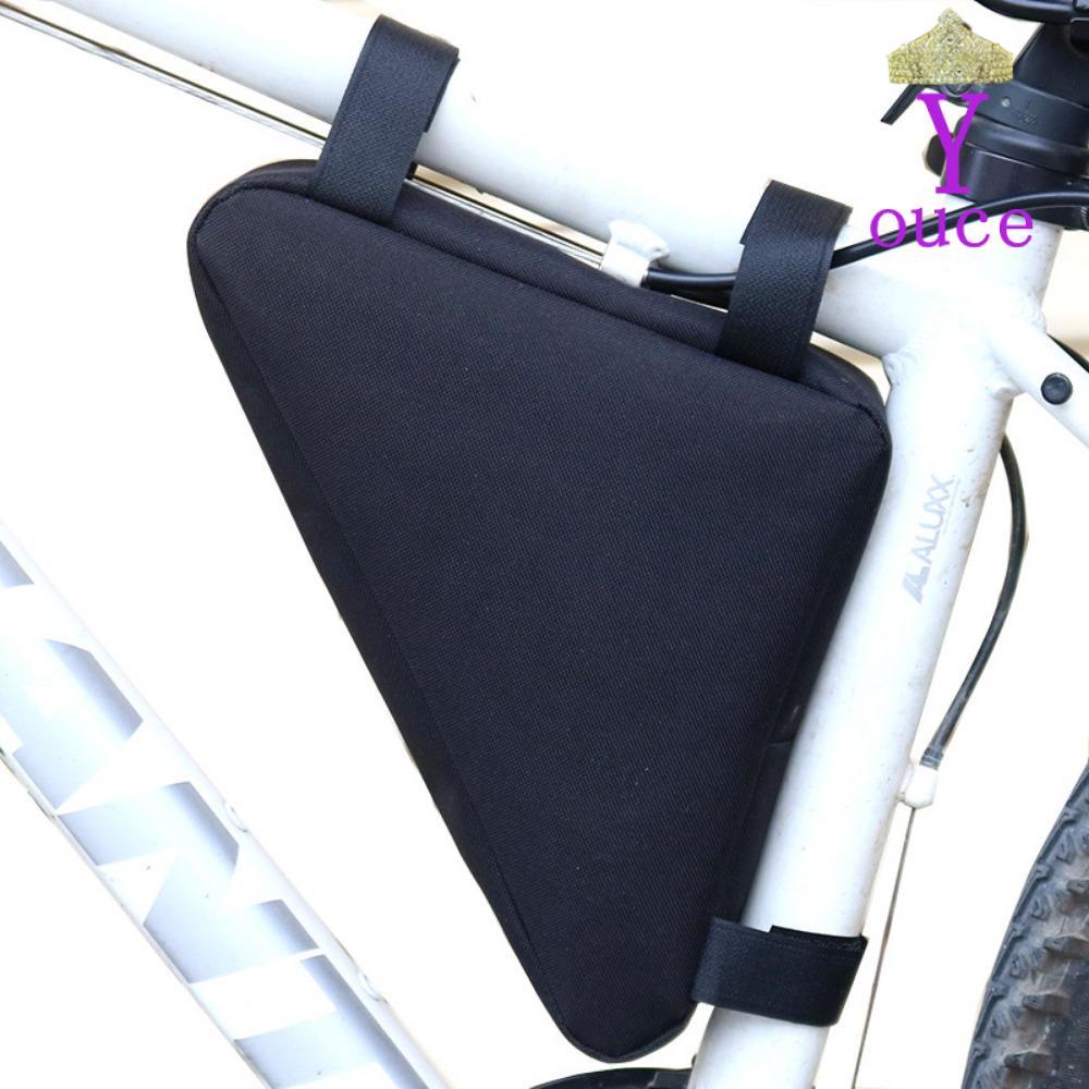 YOUCE MTB Frame Bag กระเป๋ากลางแจ้งสีดํา กระเป๋าสามเหลี่ยม