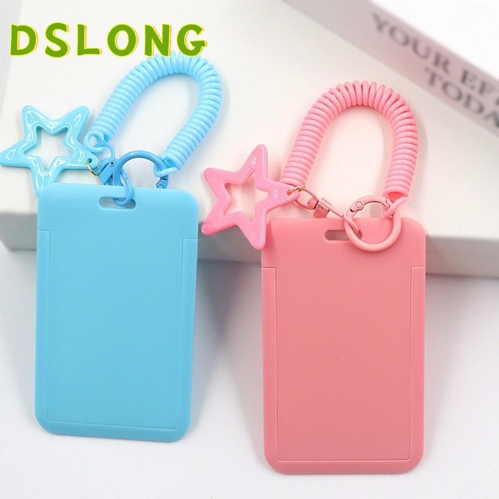 DSLONG K-pop Photo Holder แบบพกพา สีสันสวยงาม ทำจากพลาสติกเชือกเส้นเล็ก สามารถยืดหดได้ มาพร้อมพวงกุญ