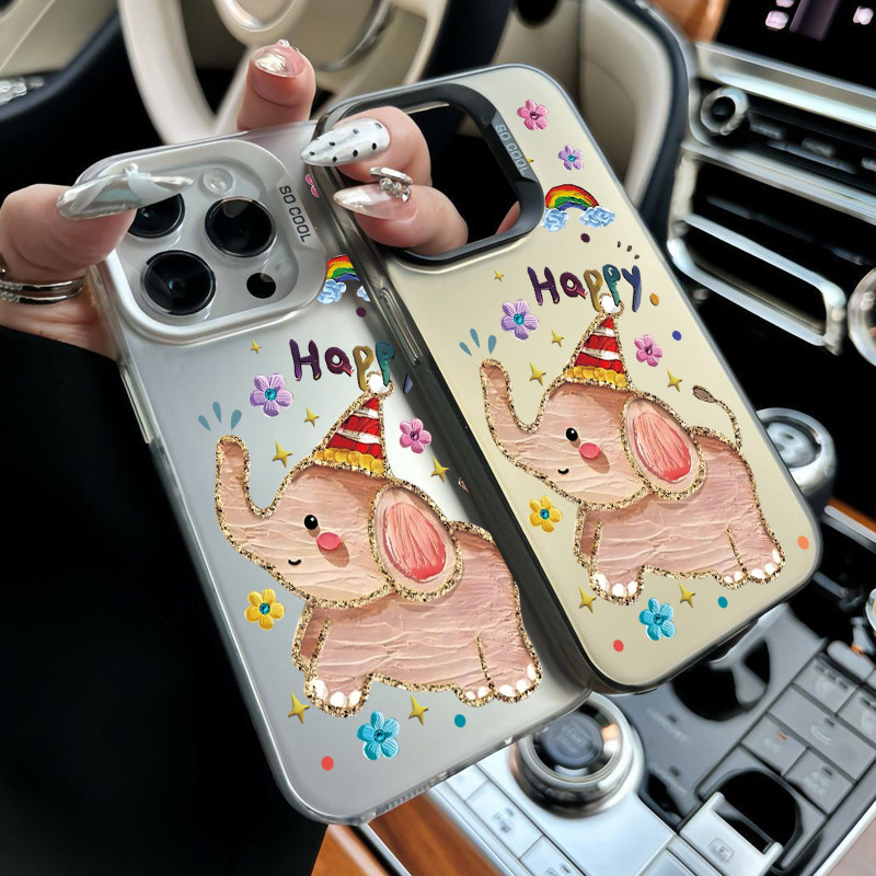 เคสไอโฟน 11 น่ารัก สำหรับ IPhone 17 air 13 11 15 16 14 12 Pro Max 15 14 16 6 Plus XR XS เคสลายการ์ตูน สีสันสดใส  039