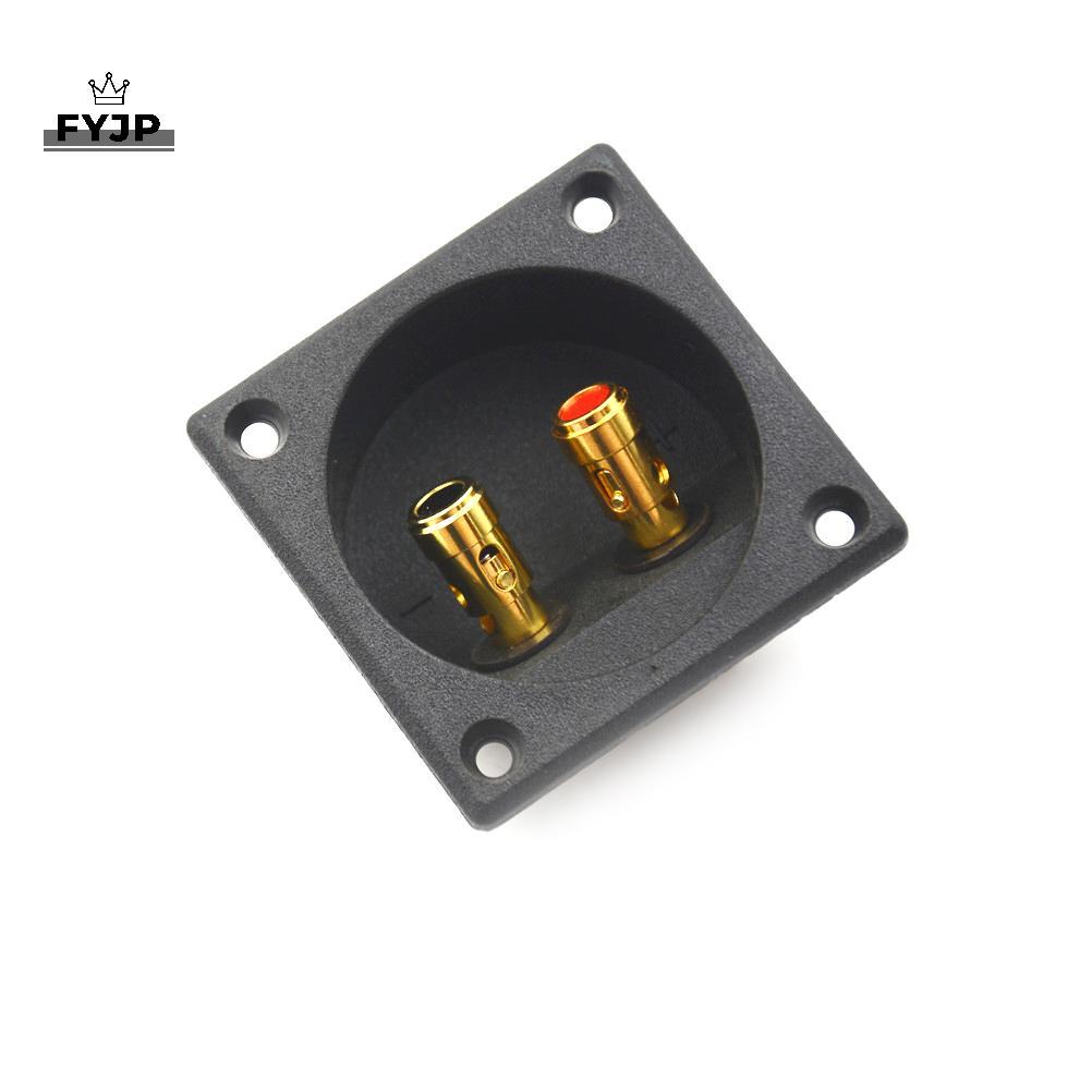 FYJP Square Shape Double Binding Post Type Speaker Box Gold Terminal Cup [JP]