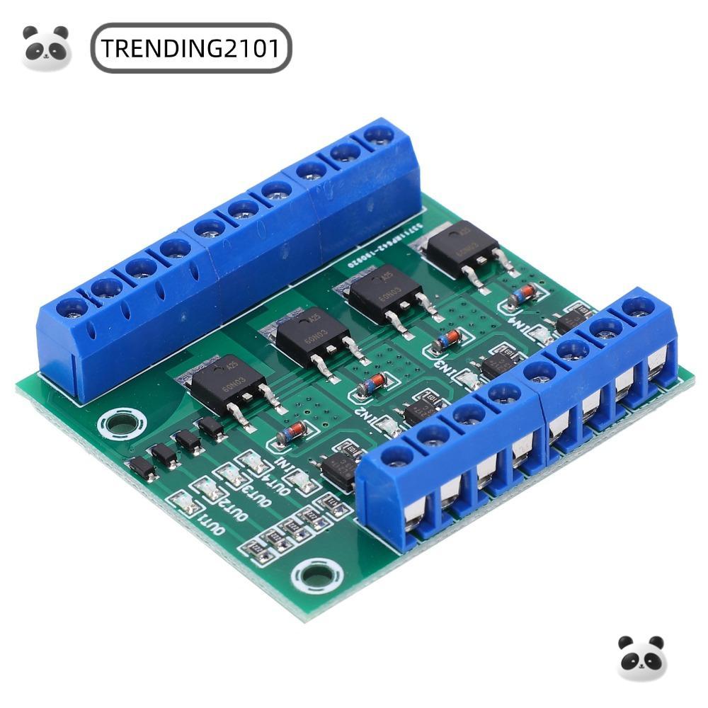 TRENDING 4‐Way MOS Tube Module, PWM 3-20V YYNMOS-4 Field Effect Tube Module, Electronic Circuit 0~1K