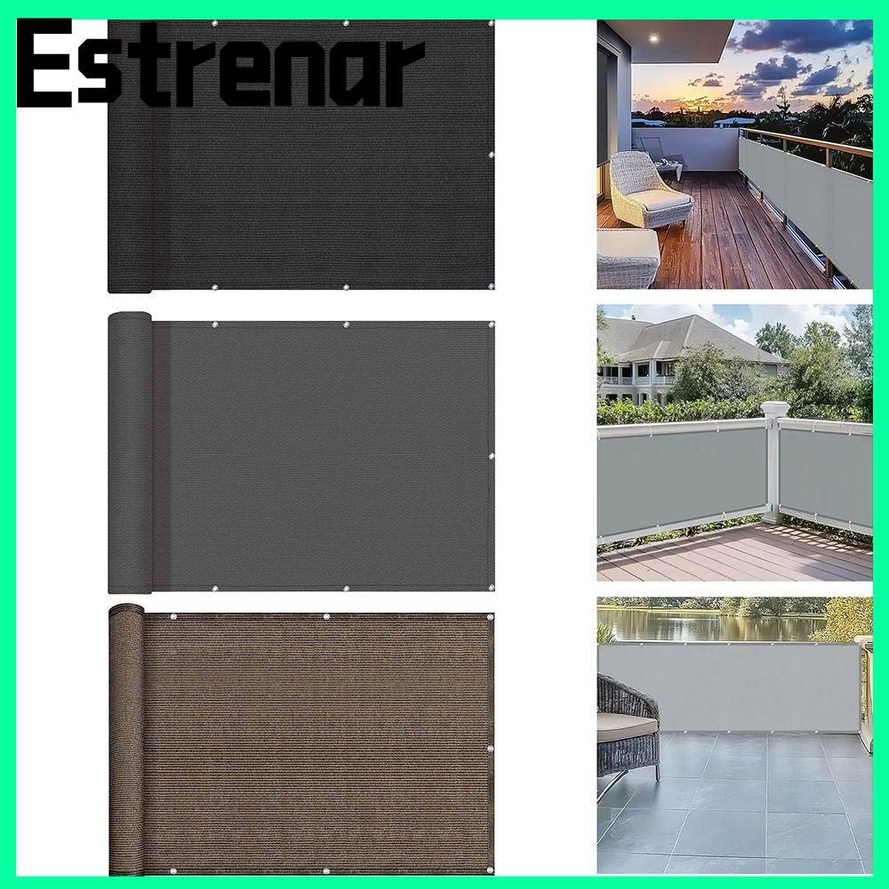 ESTRENAR Sun Shading Sails, กันน้ํา 3/5/6M ระเบียง Shade ผ้า, คุณภาพสูงรั้ว Garden Porch สระว่ายน้ํา