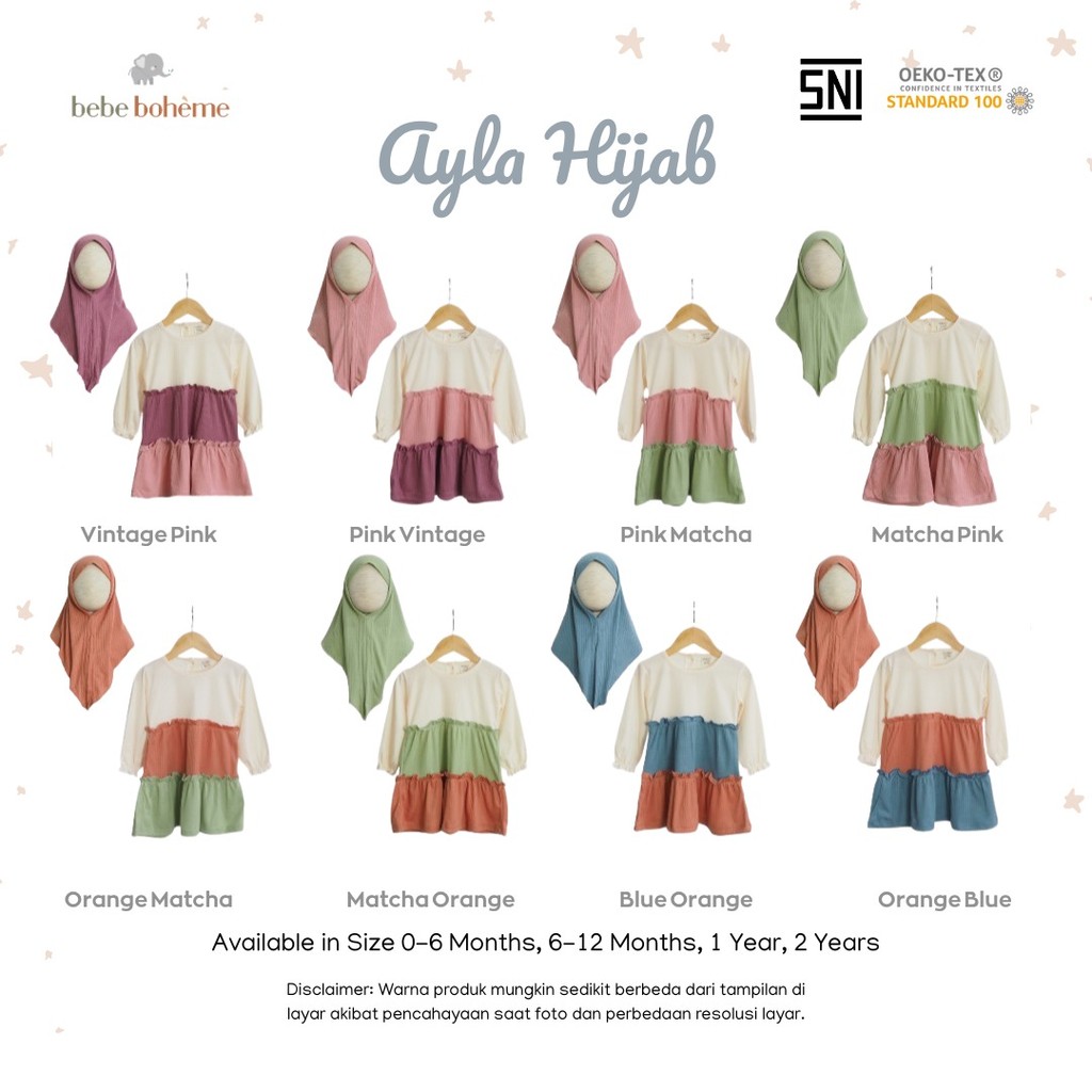 Bebe Boheme - Ayla Hijab - ชุดฮิญาบเด็ก