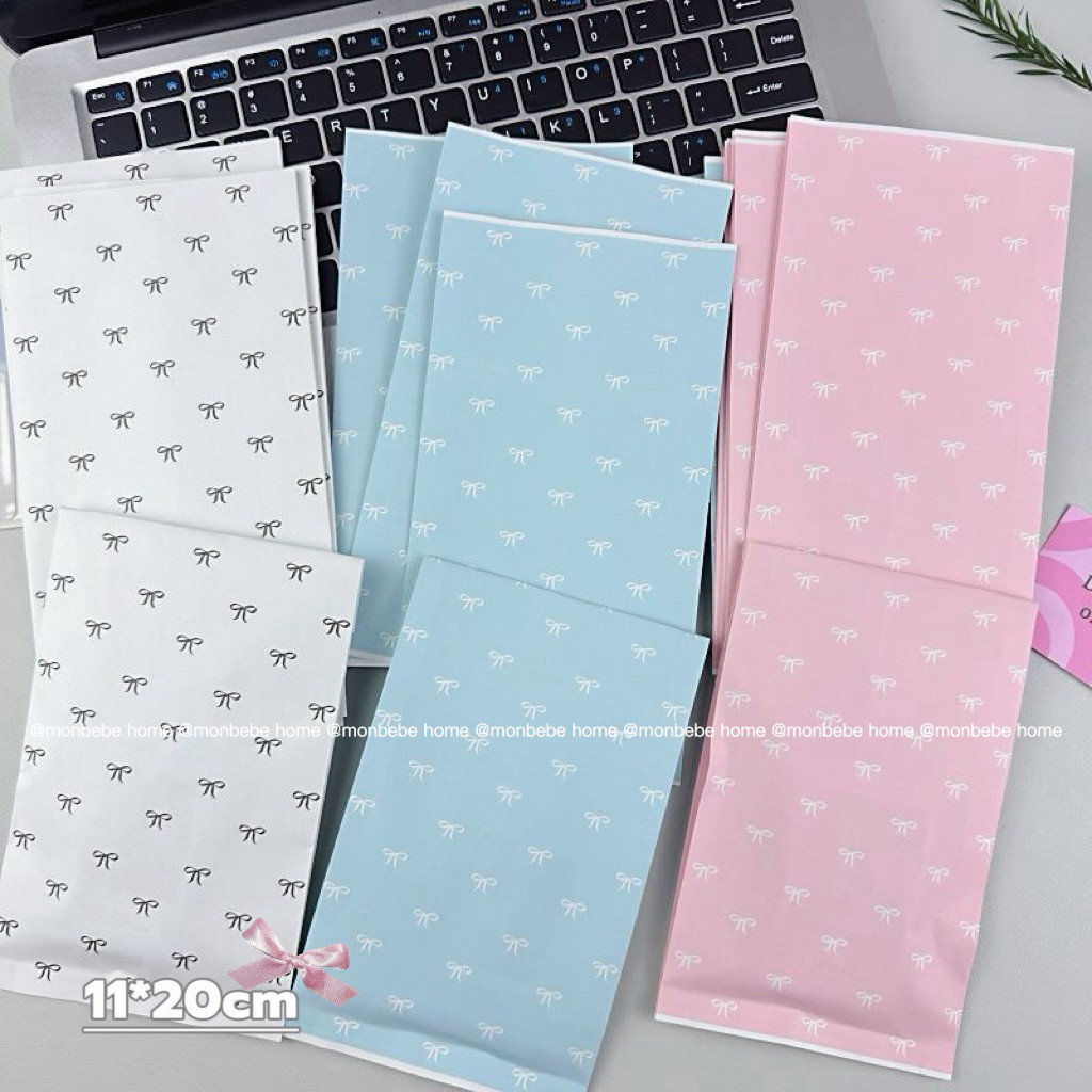 ถุงกระดาษ ถุงกระดาษของขวัญ insโบว์รูปแบบใหม่   ขนาด20*11cm มี2สี ราคา10ชิ้น พร้อมส่ง ราคา ถูกที่สุด ดีลบีเคเค แกลเลอรีภาพที่ 7