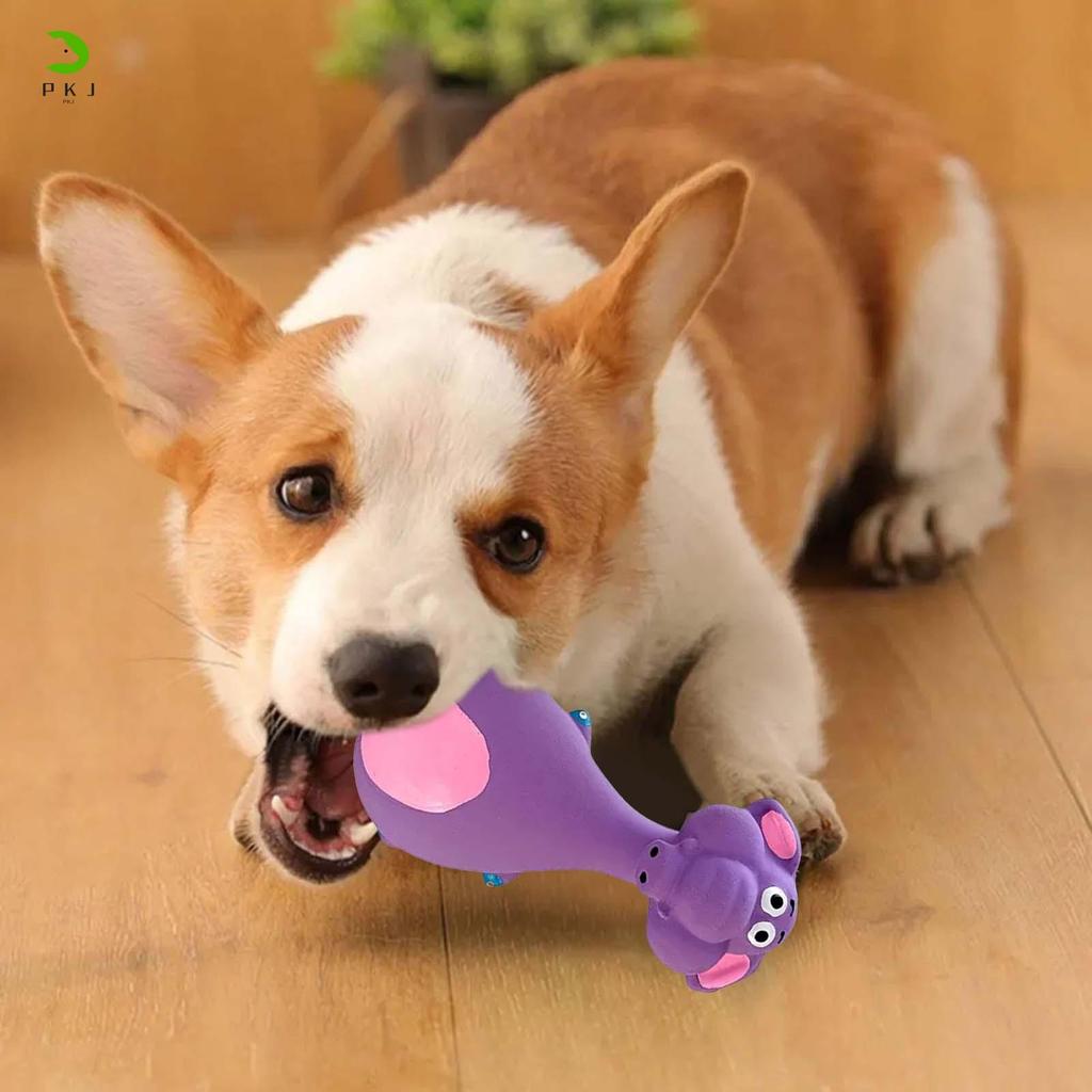 สุนัข Interactive Chew ของเล่นตลกการ์ตูนวัว/ช้าง/ของเล่นลูกสุนัขสําหรับ Agressive Chewers พันธุ์ขนาดใหญ่