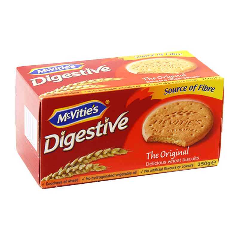 แมคไวตี้ส์ ไดเจสทีฟ บิสกิต ออริจินอล 250 ก. (MCVITIE'S Digestive Original Biscuit 250 g)