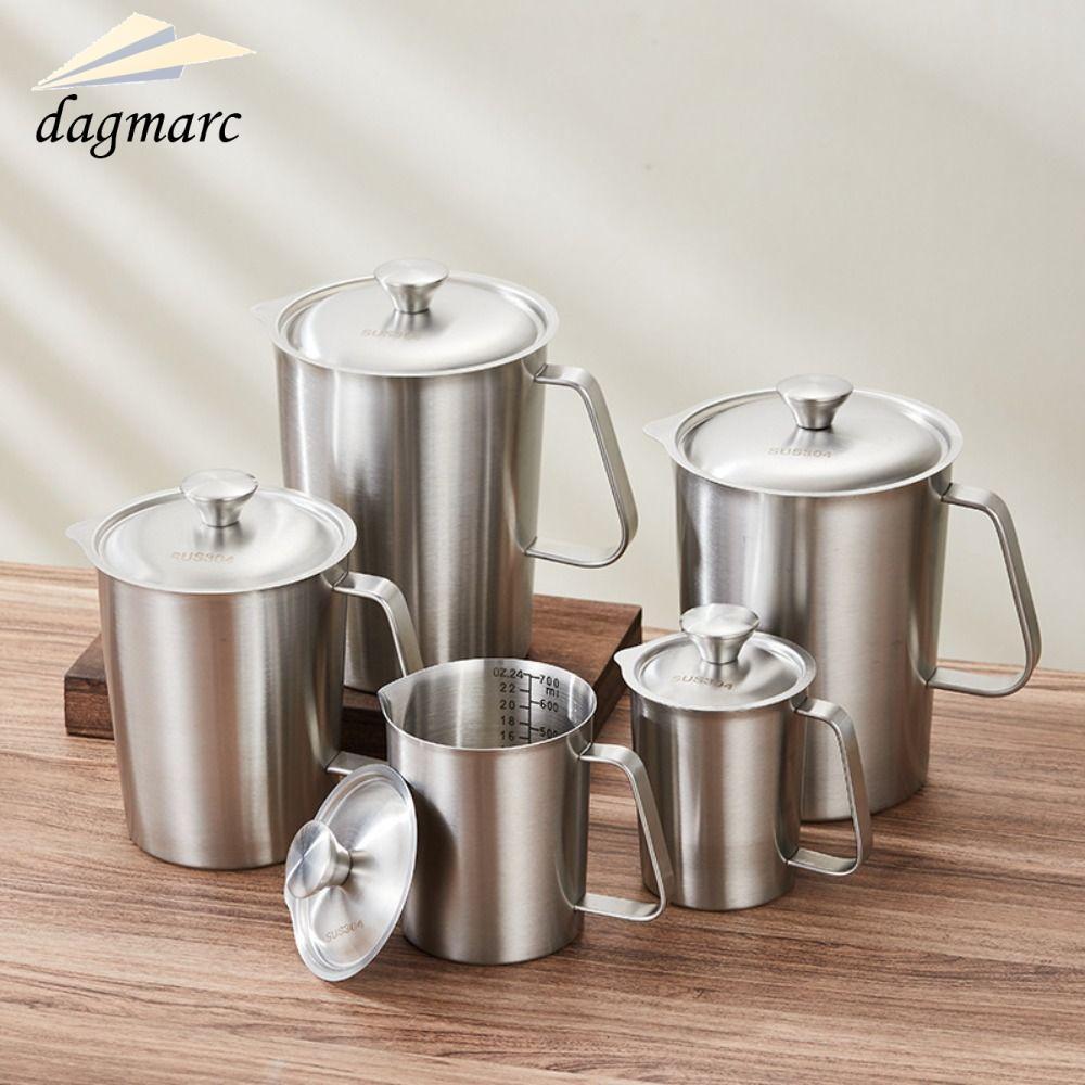 ถ้วยตวง DAGMARC, การออกแบบขนาดด้านในหนาห้องปฏิบัติการบีกเกอร์, 304 สแตนเลสความจุขนาดใหญ่พร้อมฝาปิด L