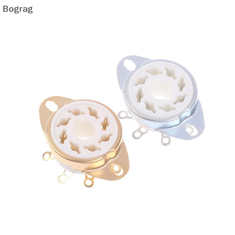 [Bogr] 1 ชิ้น 8Pin GZC8-Y-6 Octal Tube Soet ฐานวาล์วเซรามิค Ja สําหรับ KT88/6550/EL34/6P6P/6V6/6N8P/