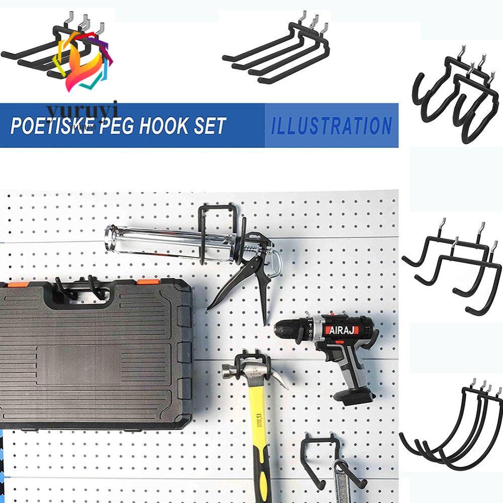 YURUYI ติดผนังผู้ถือติดผนังจักรยาน Pegboard ผู้ถือเครื่องมือไฟฟ้า Pegboard เจาะผู้ถือ Heavy Duty ตะข