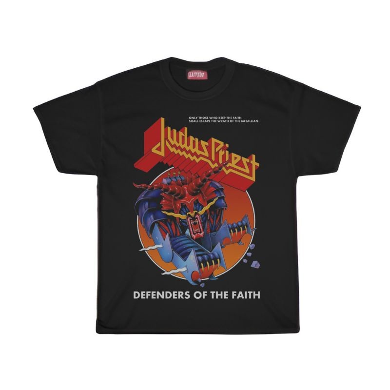 KAOS / เสื้อยืด / JUDAS PRIEST / KAOS BAND JUDAS PRIEST DEFENDERS OF THE FAUTH