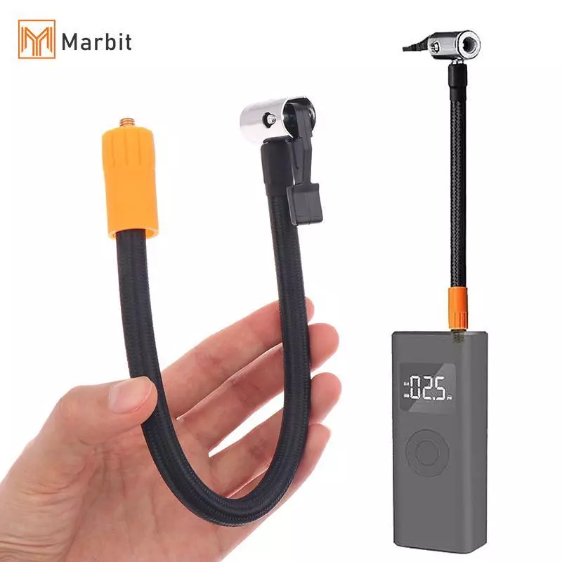 Marbit 1 ชิ้น Fine ด้ายเงินเฟ้อท่ออะแดปเตอร์ 30 ซม.ยางรถ Air Inflator ท่อ M6 Loing Air Chu มาตรฐานยางวาล์ว Qui Inflation Part null