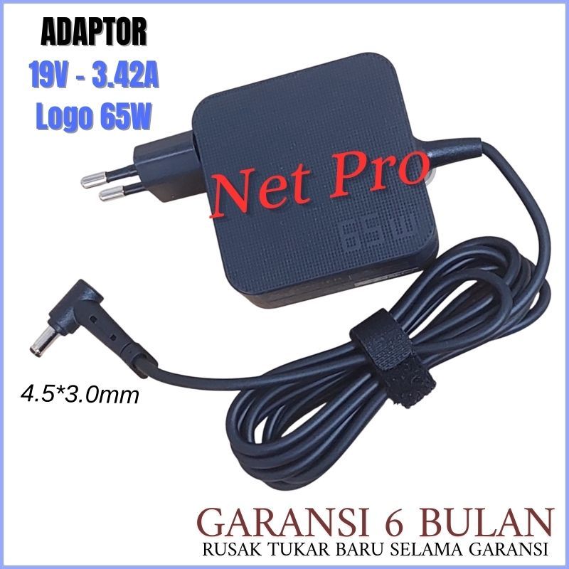 Asus PU451L BU201 BU201LA BU201L Series Logo 65W อะแดปเตอร์ชาร์จแล็ปท็อป -NPRO