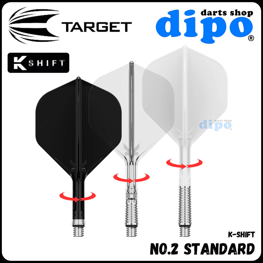 TARGET K-SHIFT  No.2 Standard)Hard Material Darts Flight - TARGET Darts Flight