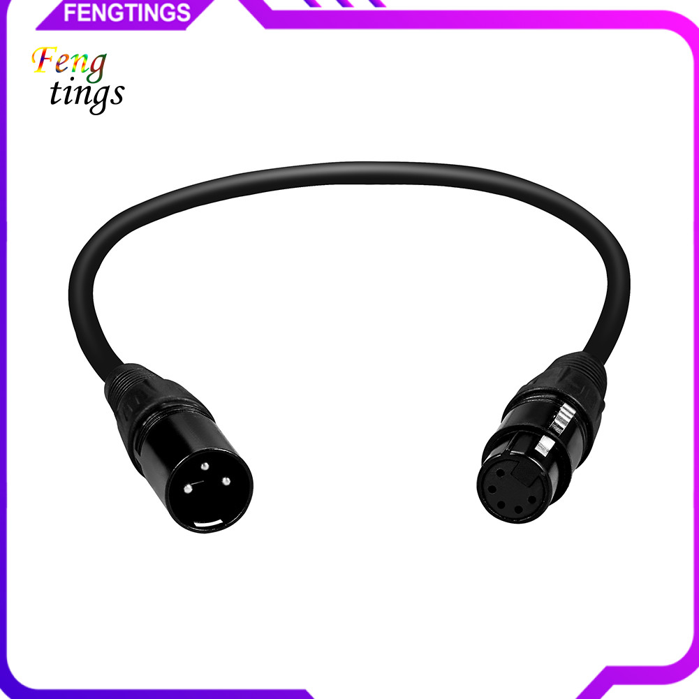[Ft] 05/3/2m XLR 3 Pin Male to 5 Pin Female DMX Converter Adapter Cord Wire Cable