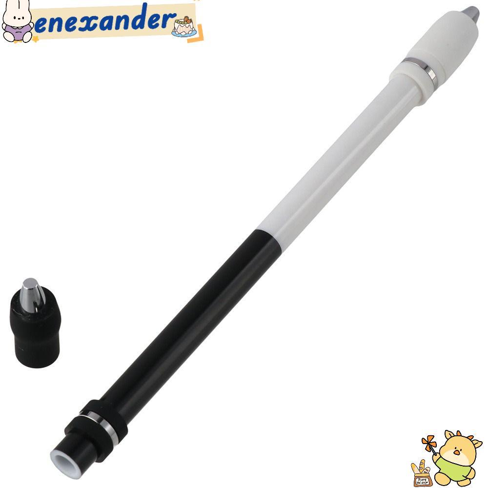 EXER Spin Pen, PC White Pen Spinning, สํานักงานเคลือบกันลื่นสีดําน้ําหนักหนัก