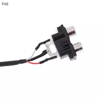 สายสัญญาณเสียง30ซม. 2 RCA ไปยัง XH2.54MM-3PIN ช่องเสียบอินพุตเสียงส่วนต่อประสานสัญญาณเสียงสำหรับแผงเครื่องขยายเสียง