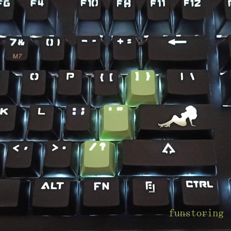FUN R2 2 25U สําหรับ Key Shine Through Keycaps ABS Etched Backlit คีย์บอร์ด Key