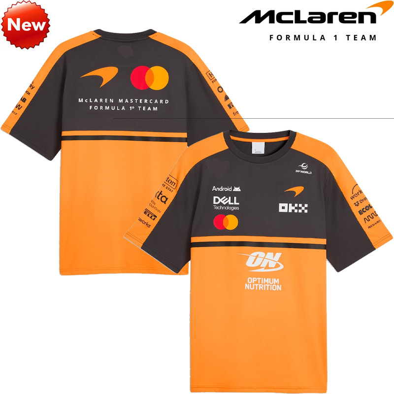 2026 ใหม่ล่าสุด F1 Racing Suit + Mclaren Team F1 Racing Jersey + ฤดูร้อนผู้ชายและผู้หญิงเสื้อโปโลแขน
