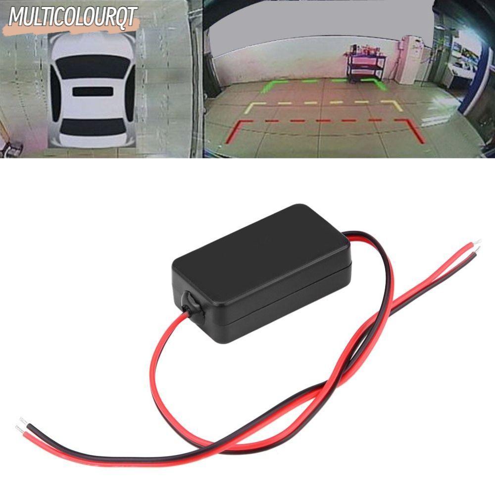 MULTICOLOURQT กล้องกรอง, EMI Filter ลดเสียงรบกวนรถด้านหลัง Rectifier, 12V DC สัญญาณทําความสะอาด Ripple Reduction Ballasts กล้องสํารอง