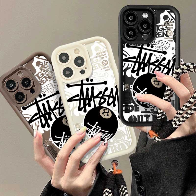 บิลเลียด Graffiti Label สายคล้องโทรศัพท์ฝาหลังสําหรับ VIVO Y17 Y15 Y12 Y12i Y3S 1901 1902 1904 Y7S S