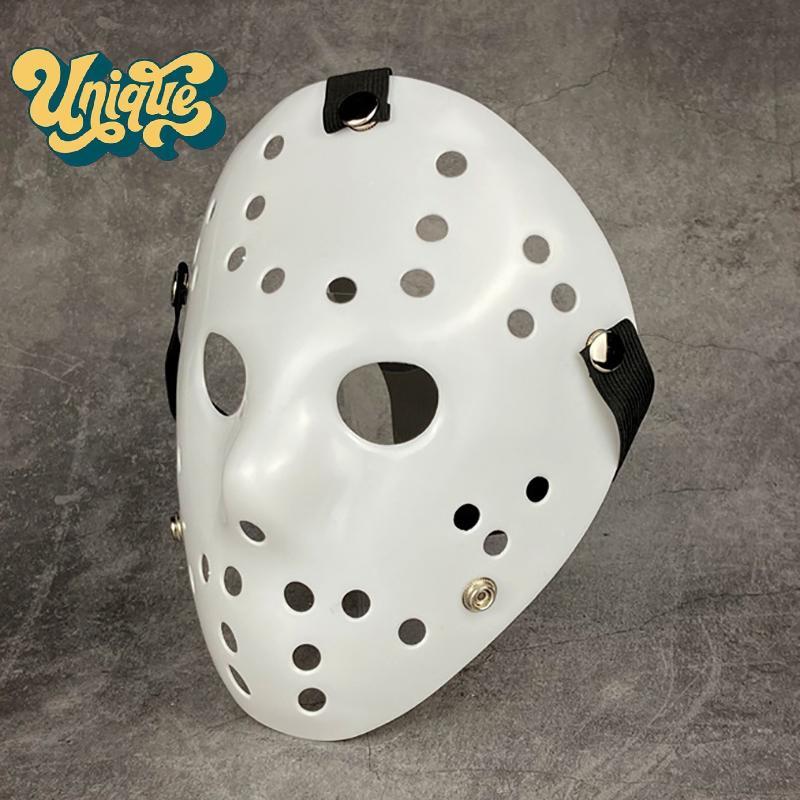 (Unique) หน้ากาก Jason สีขาว New Freddie Vs. All White Pure White Jason หน้ากากตลกน่ากลัวสําหรับวันฮ