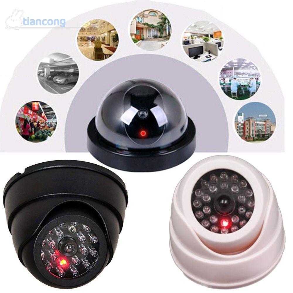 TIANCONG Dummy Camera คําเตือนความปลอดภัยการรักษาความปลอดภัยกระพริบไฟ LED