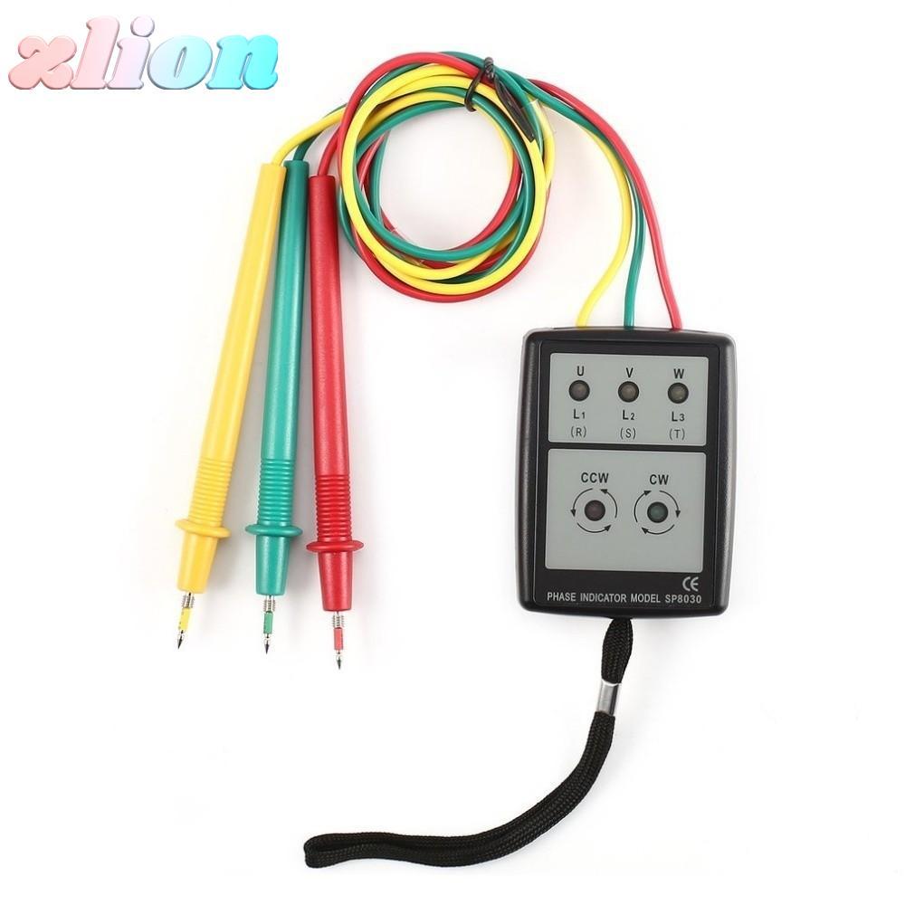 ZLION 3-Phase Rotation Tester, พลาสติกจอแสดงผลดิจิตอลเฟสลําดับอุปกรณ์ทดสอบ, ทนทานมัลติฟังก์ชั่ Curre