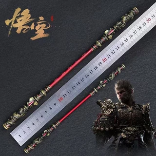 Black Myth Wukong เกม Sun Wukong golden cudgel รุ่นวัสดุเหล็ก Monkey King หัตถกรรม 22/30 ซม