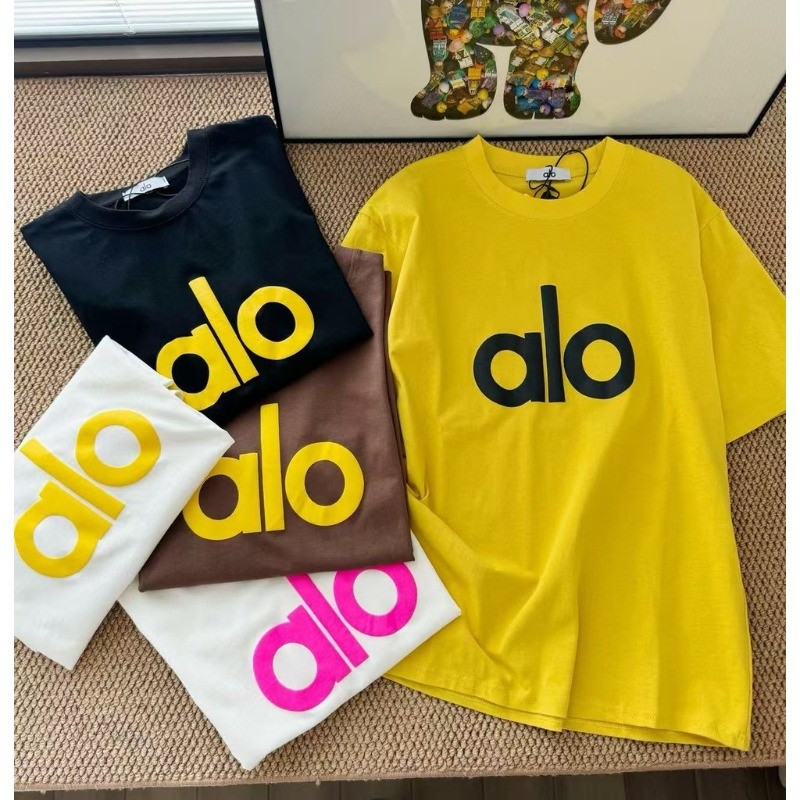 AOL คลาสสิกพิมพ์โลโก้เสื้อยืดผู้ชายผู้หญิง 100% ผ้าฝ้ายพรีเมี่ยมขนาดใหญ่ Streetwear Casual Sporty รอ