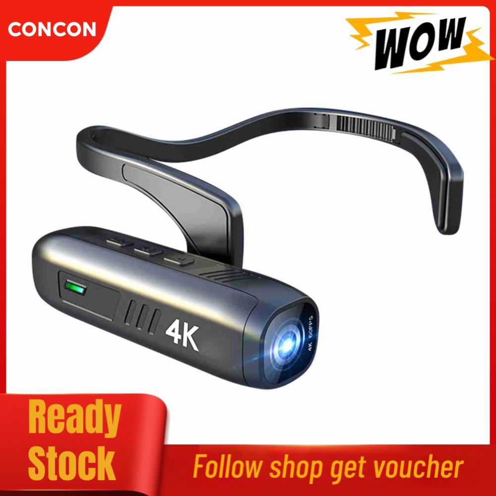concon Head Mounted Camera 4K 30FPS Anti Shake และวิดีโอเลนส์มุมกว้าง 120°