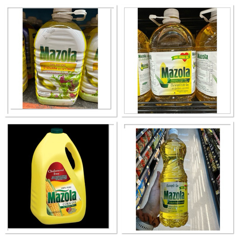 Mazola Salad Oil 3.30 L มาโซลา น้ำมันสลัด / 100% Corn Oil Refined Corn oil น้ำมันข้าวโพด ผ่านกรรมวิธ