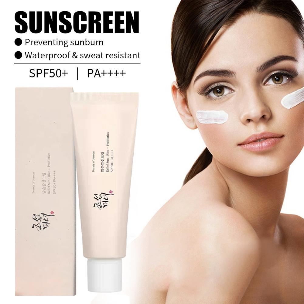 SPF 50+ PA++++ Rice Sunscreen For Women Face And Body Sunscreen Lotion Probiotics Sunscreen