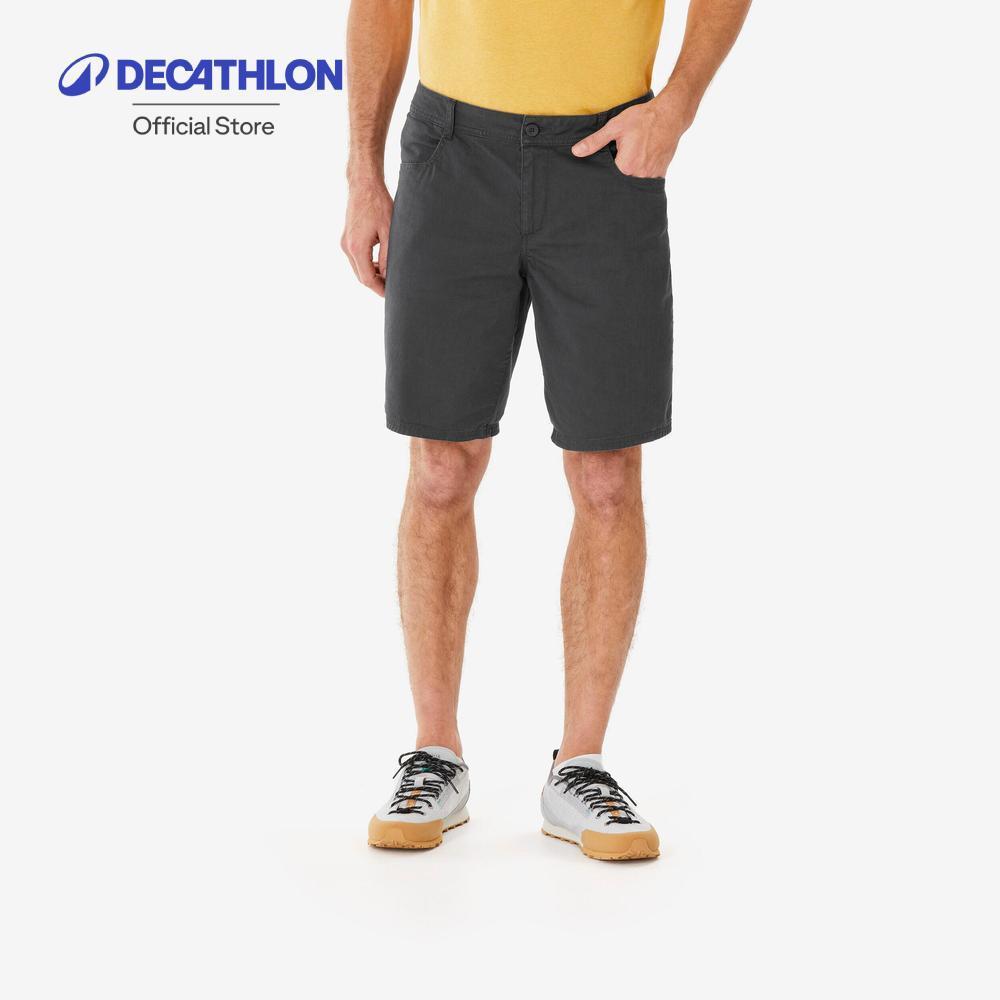 Decathlon Men’S Hiking Shorts - Nh100 กางเกงเดินป่าขาสั้นสำหรับผู้ชาย รุ่น Nh100 - Grey
