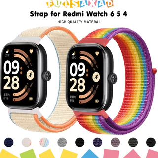 สายรัดไนลอน for Redmi Watch 6 5 4 สายรัดข้อมือแบบปรับได้ สายรัดข้อมือเปลี่ยนอุปกรณ์เสริม for Mi Band 8 Pro/10 9 Pro