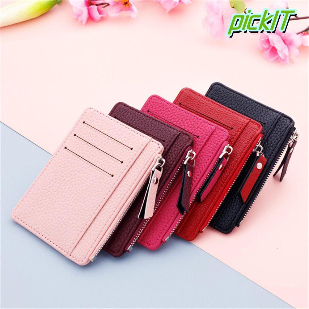 PICKIT Purse Multi-card Bit Coin Bag Card Holder for Women