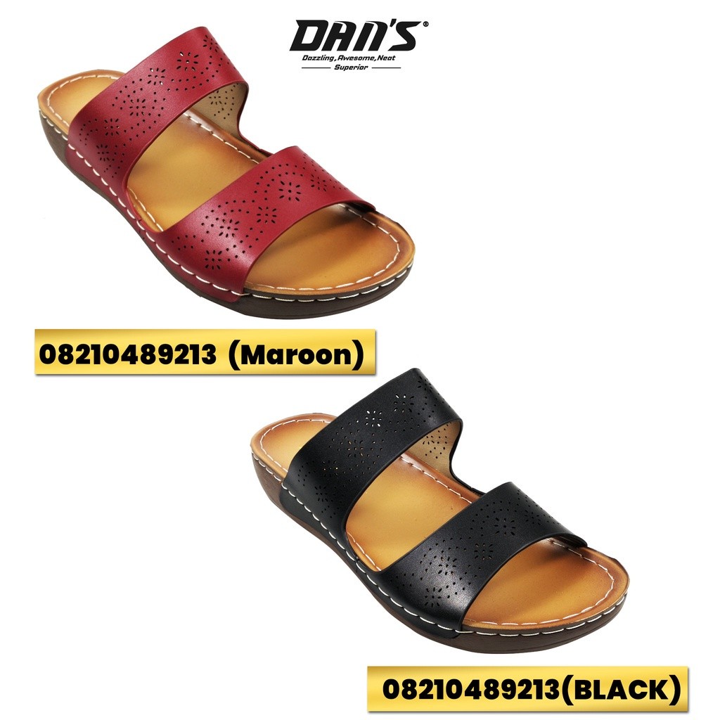 รองเท้าแตะ Damen สำหรับคุณแม่ - สีดำและม่วarn OO1, OO2