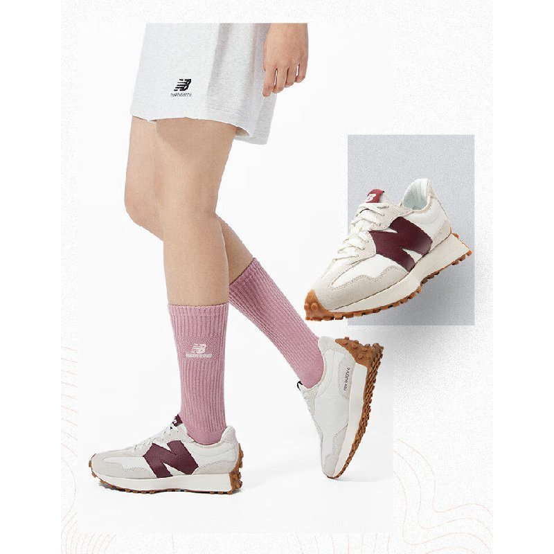 ของแท้100% New Balance 327 รองเท้าลำลองแฟชั่น NB 327 สำหรับผู้ชายผู้หญิง MS327ASN/WS327KA