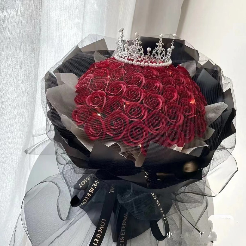 母亲节永生香皂花玫瑰花礼物大花束情人节女友闺蜜妈妈生日礼物新 FAMERq6Fey0329