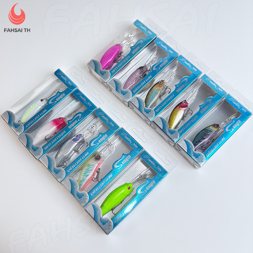 Minnow ปลั๊กดำลึก เหยื่อปลอม 8g ตา3D ลิ้นยาวพิเศษ เบ็ดกันสนิม สอยปลาลึก เหมาะกับตกปลากะพง ปลาช่อน ปลากระสูบ ปลาล่าเหยื่อ ราคา ถูกที่สุด ดีลบีเคเค แกลเลอรีภาพที่ 9