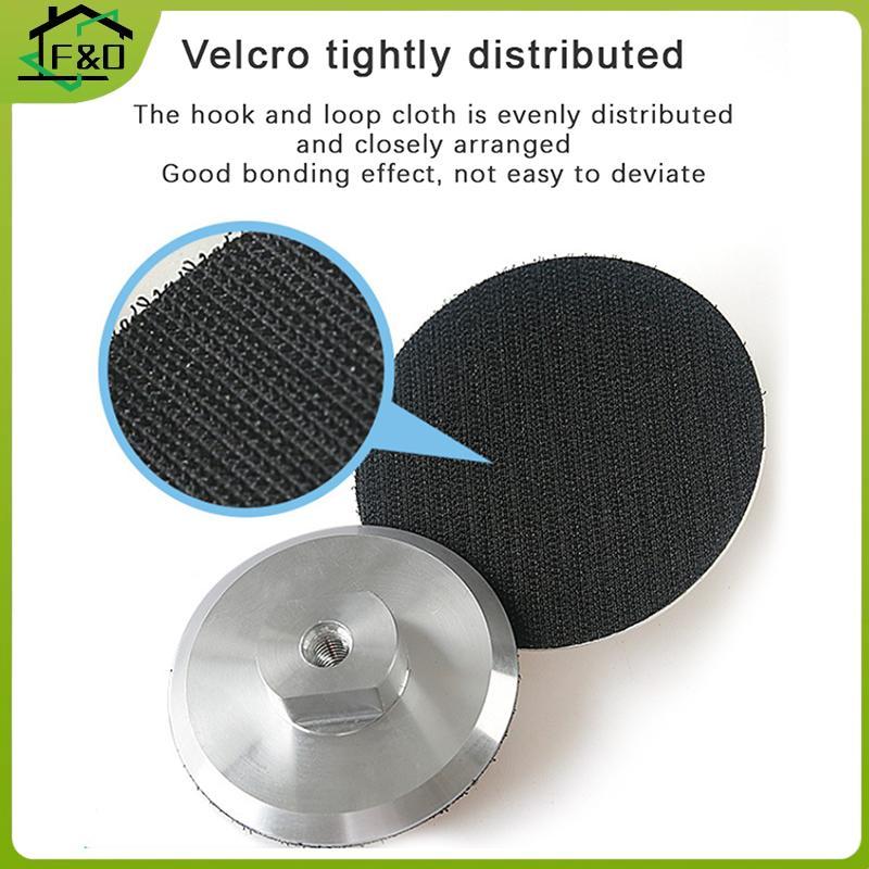 F&O 1PC 4 นิ้ว Baer Pad สําหรับเพชรแผ่นขัดอลูมิเนียมฐาน Baing Holder M14 Ecoflow Festoon เครื่องมืออ