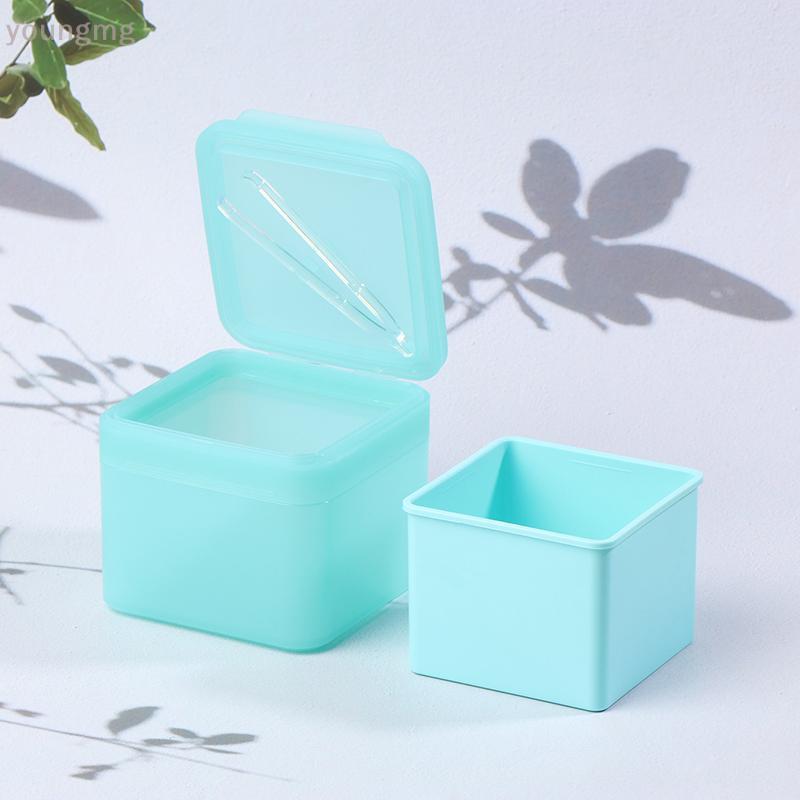 [YG] 300g Double Layer Square Makeup Remover Cotton Box Flip Cover Self Matching s Cotton Pads Stora