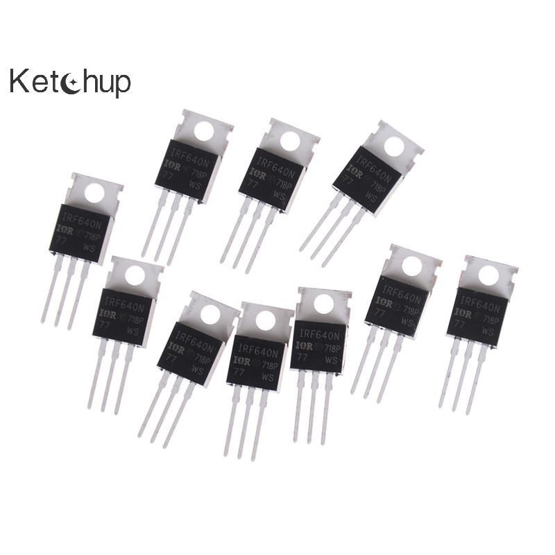 [Ktchup-t] 10 ชิ้นใหม่ IRF640 IRF640N Power mosfet 18A 200V TO-220 Nice