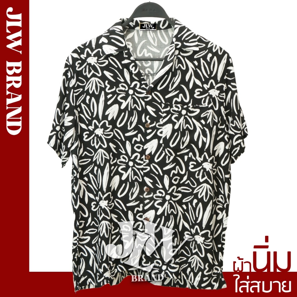 เสื้อเชิ๊ตฮาวาย คอปก JLW Brand