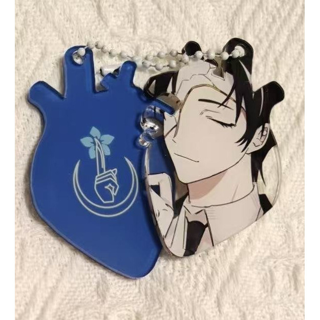 อี๋ซัง‌ หัวใจอะนิเมะพวงกุญแจ Limbus บริษัทอะคริลิค Key Chain Man น่ารักแหวนผู้หญิงจี้เครื่องประดับของขวัญเพื่อน