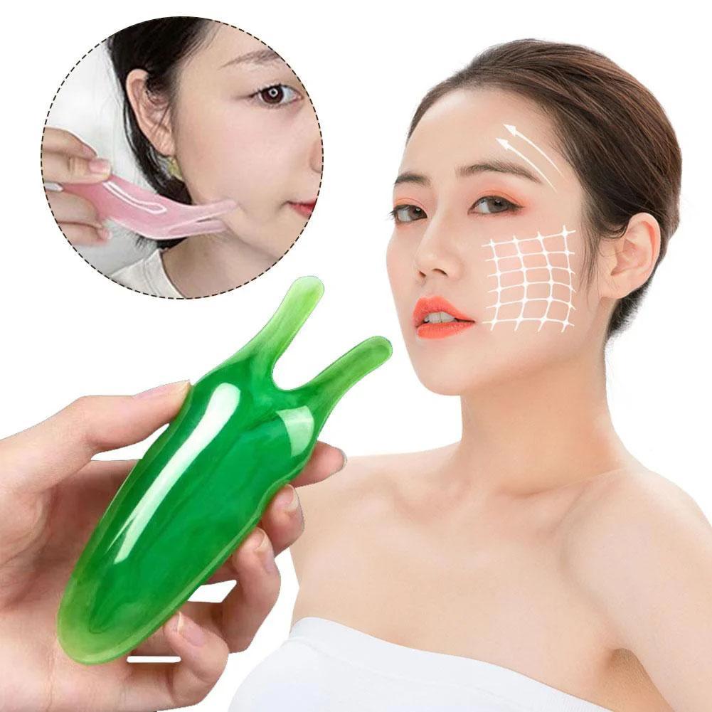 เรซิ่นจมูก Scraper จมูก Beautifying เครื่องมือเครื่องนวดหน้า Sha นวด Board Gua Care ใบหน้าและ Q7S4