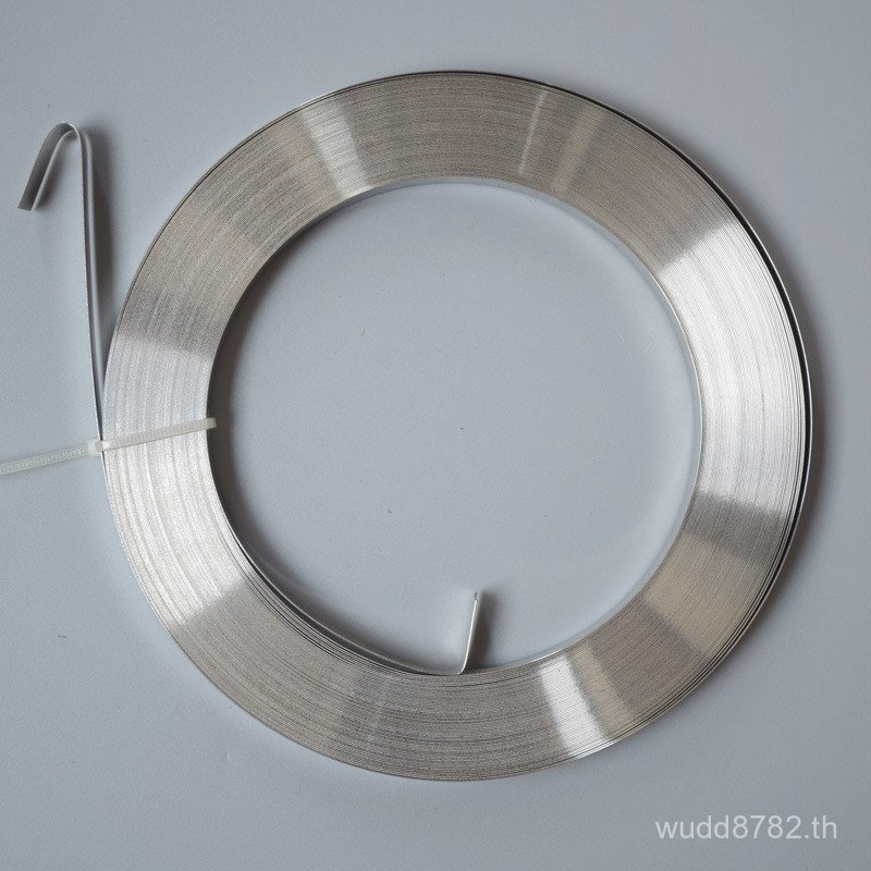 201 สแตนเลสสตีล 30.50m19 มม.สายกล้อง 0.76 มม.บรรจุเข็มขัดป้าย Binding เข็มขัดจราจร E7ZA