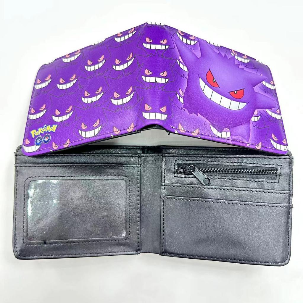 PU Wallet Anime Wallet Pokemon Pokemon Gengar Wallet 9K4Z