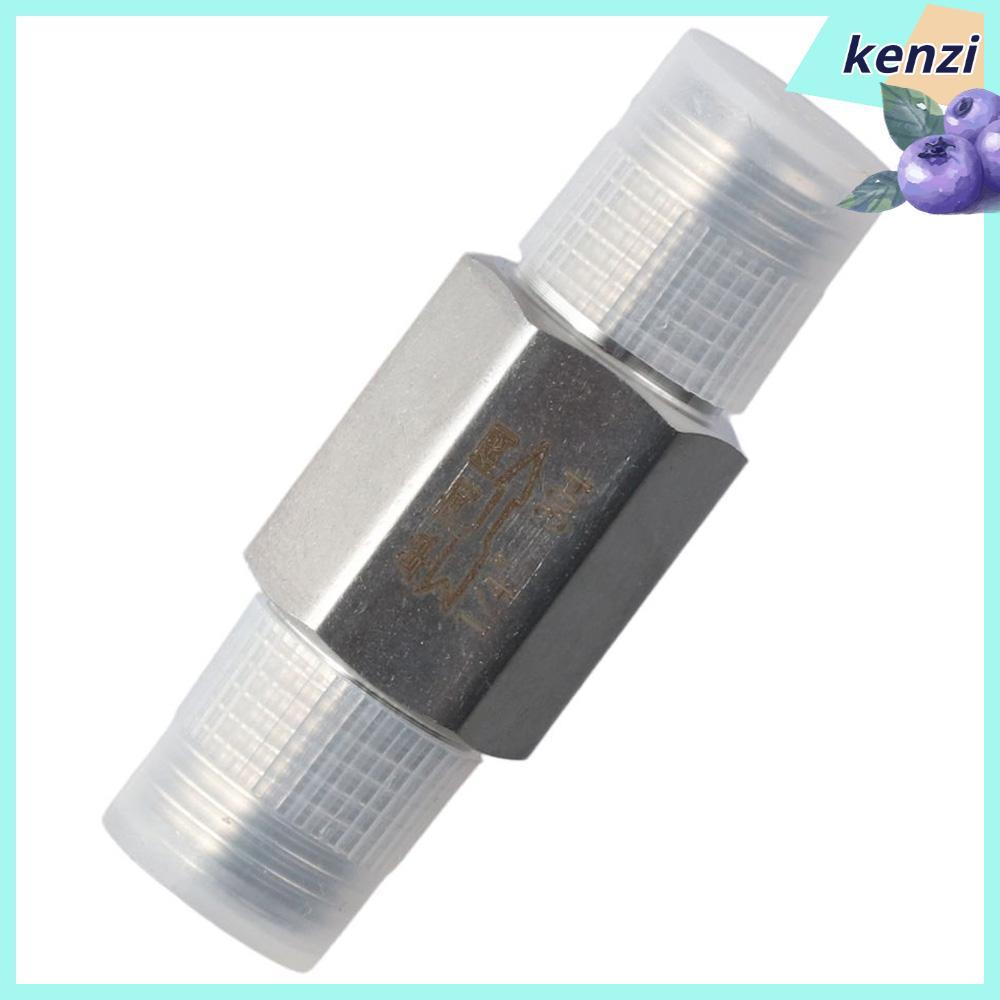 KENZI วาล์วทางเดียว, เงิน 304 วาล์วตรวจสอบสแตนเลส, ไม่กลับ 1/4 นิ้ว NPT ชายกับชายวาล์วไหลย้อนกลับน้ํ