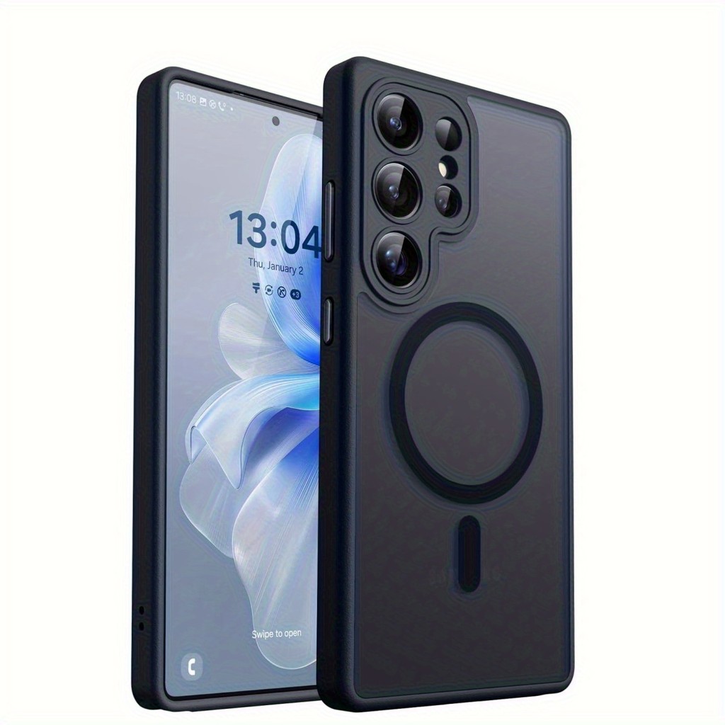 เหมาะสําหรับ S26 Ultra/S26 PLUS/S26/S25 Ultra/S22 Ultra/S24 Plus/S23+/ S22+/ S24/S23 FE Magical Luxury Matte Translucent เคสโทรศัพท์กันกระแทก,ใช้งานร่วมกับชาร์จไร้สาย